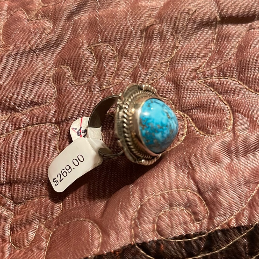 Silver Turquoise Ring - Picture 4 of 11
